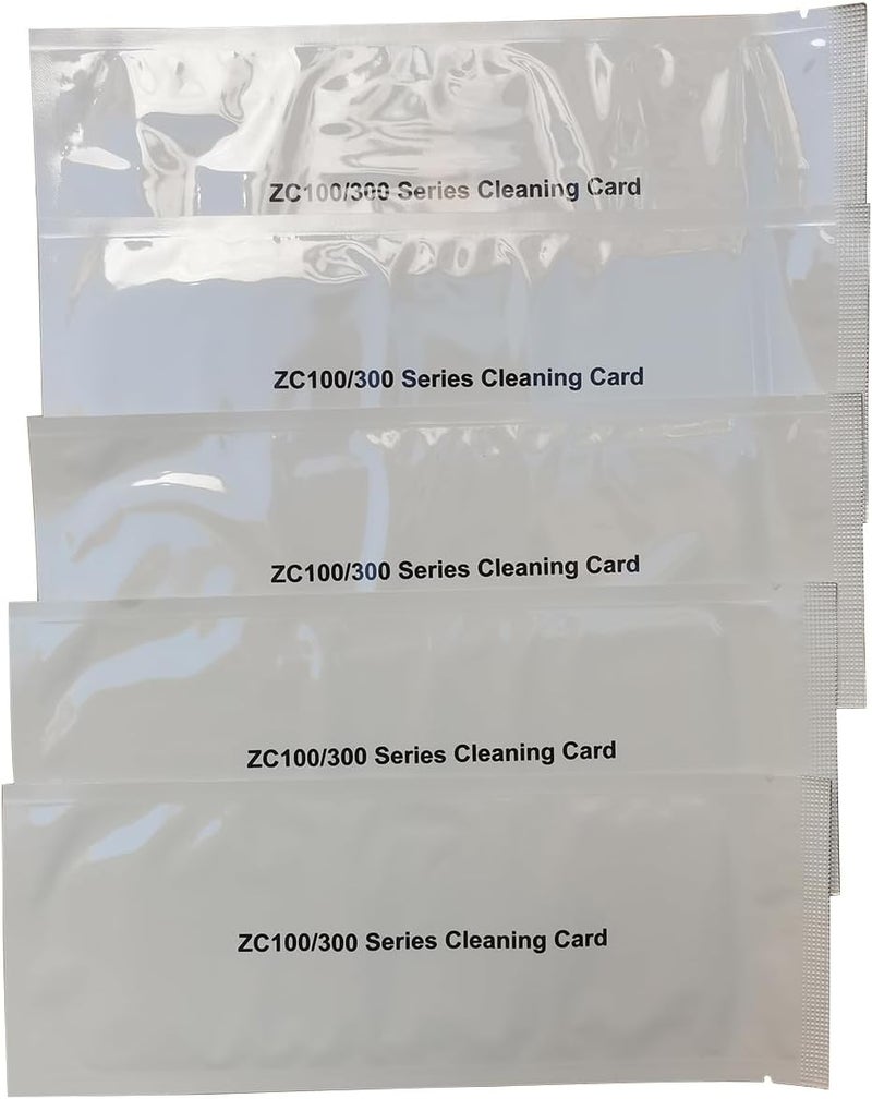 SCDIYEER بطاقة تنظيف لطابعات بطاقات الهوية Zebra ZC100 ZC150 ZC300 ZC350، 3 قطع بطاقة تنظيف للاستخدام الفردي لسهولة الاستخدام - Image 5